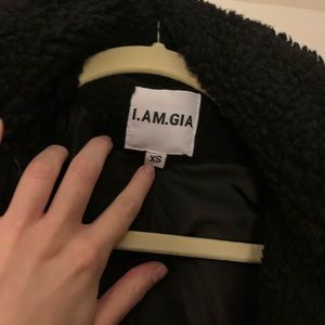 I AM GIA puffer black jacket